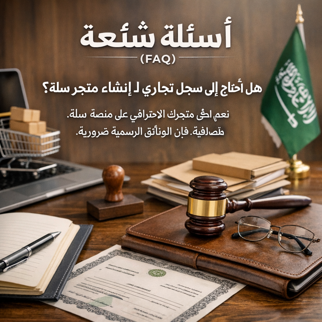 صورة تمثل قسم الأسئلة الشائعة حول إطلاق متجر سلة.