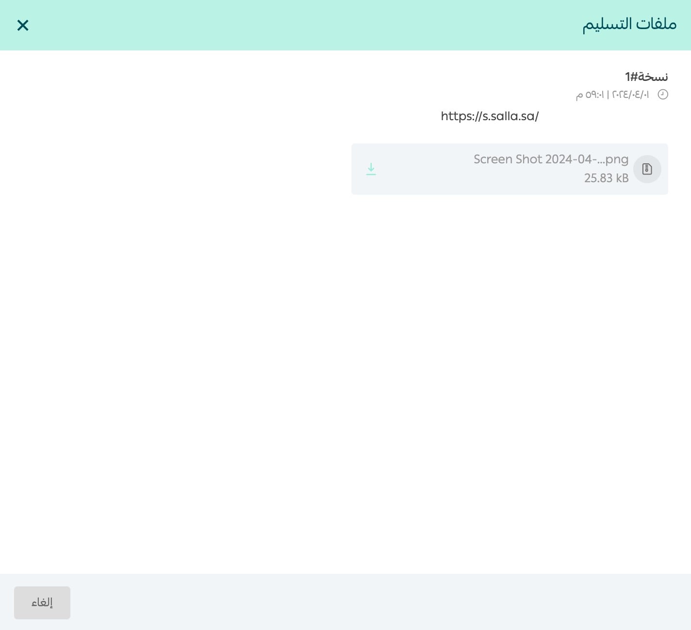 Verifying the delivery files submitted by the influencer inside Salla