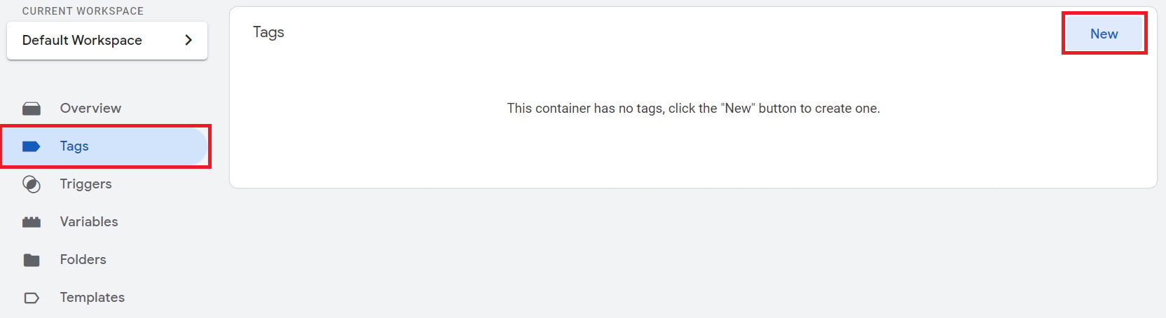 إنشاء وسم جديد في Google Tag Manager
