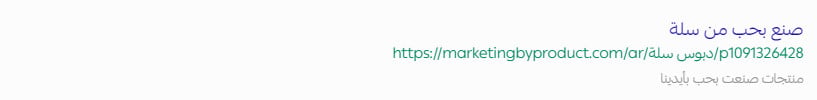 Custom product URL preview in Salla