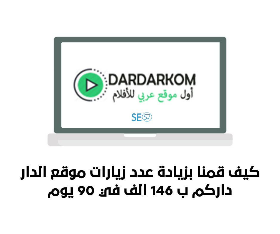 How we increased visits to the Dar Darkom website from Google by 146 thousand visits within 90 days